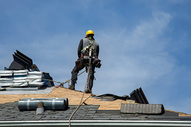 Professional Storm Damage Roof Repair technician working in Latham, NY